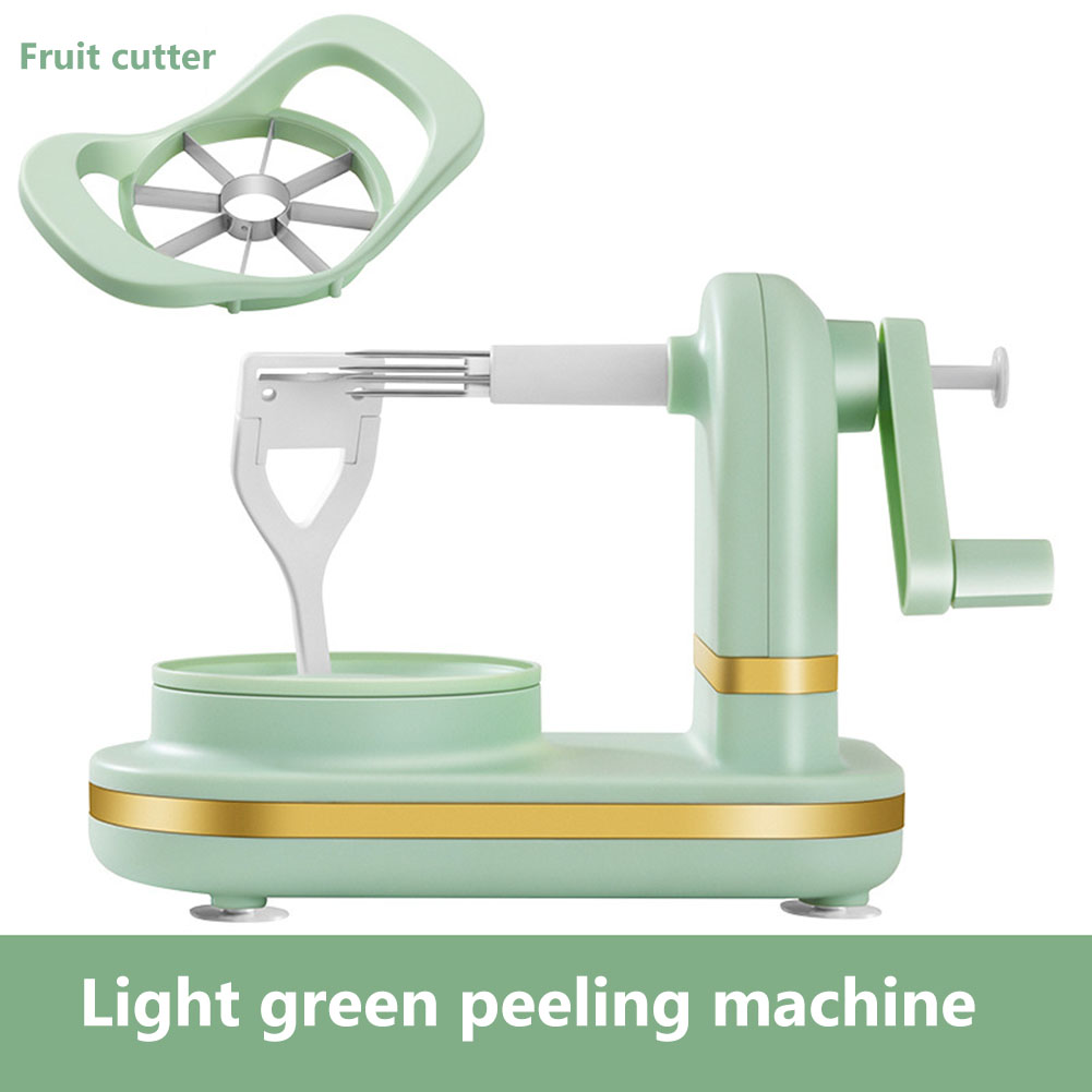 Hand Crank Apple Peeler Cutter Slicer Potato Peeler with Stainless Steel Blades Vegetable Fruit Peeling Machine Kitchen Gadgets: WHITE