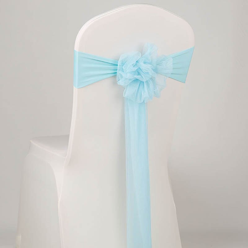 Bandas de satén para silla de boda, cintas para sillas de , cubierta de nudo para silla de decoración, lazo para silla de banquete, color dorado y rosa, novedad