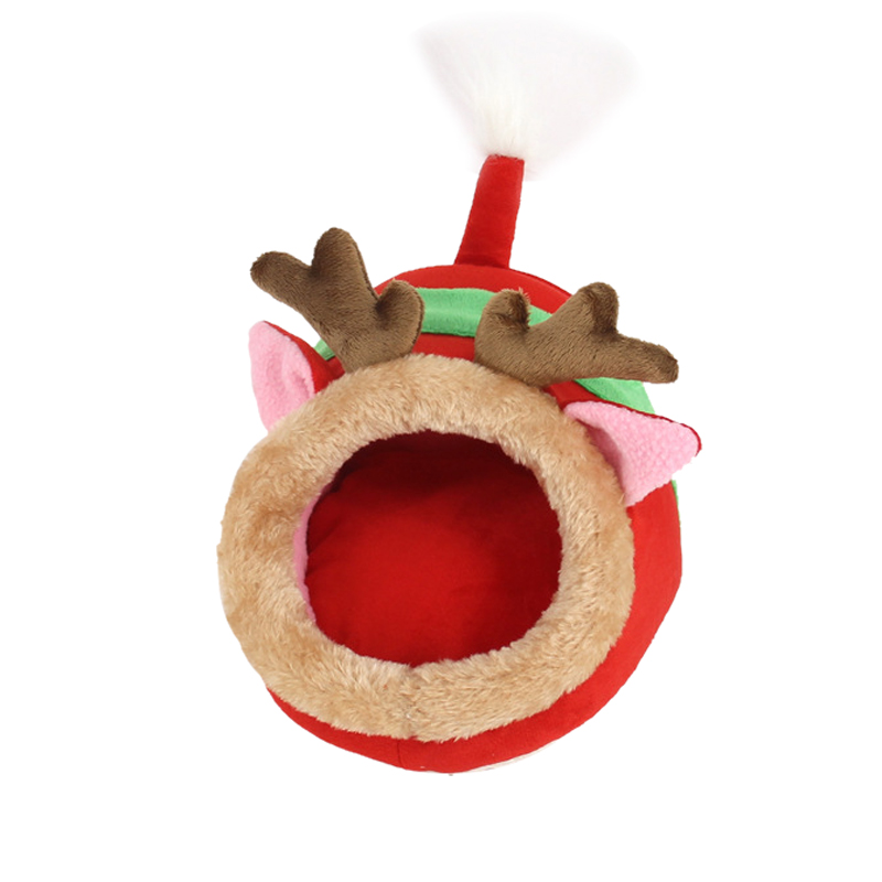 Lite dyr seng hamster plysj kjæledyr hus marsvin hamster seng pinnsvin kaniner hollandske rotter super hamster hus søt varm: Elg / 23 cmx 21 cmx 15cm