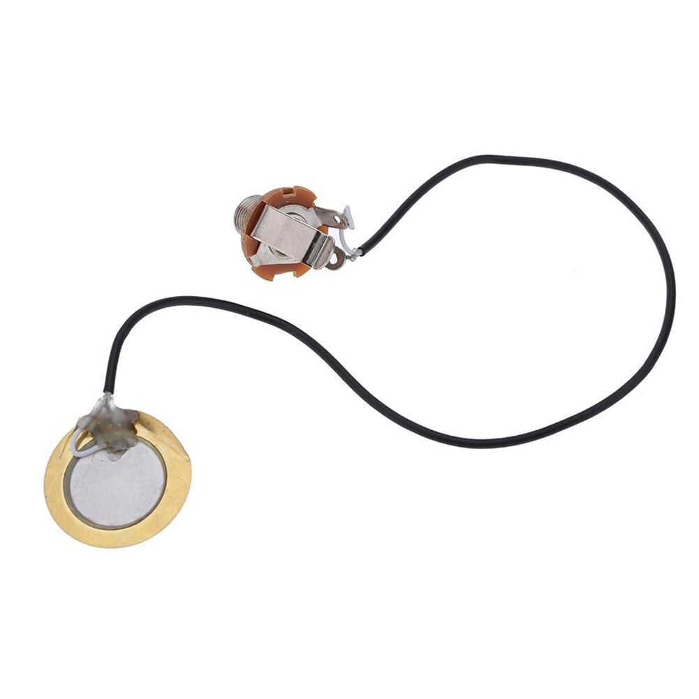 Acoustic Guitar Transducer Pre-Wired Amplifier Piezo Jack Pickup Accessory Guitar Patch Sensor 30cm Guitar Accessories