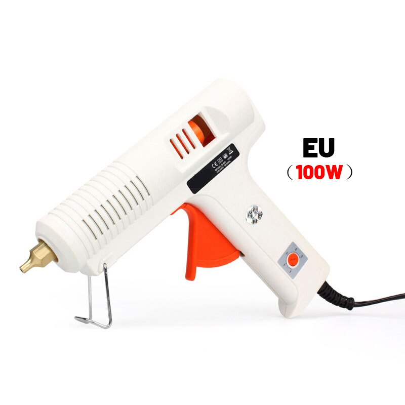 100W Melt Glue Gun EU Plug with 11mm Glue Stick Temperature Control Industrial Repair Heat Home Craft DIY Adhesive Gun: Glue Gun