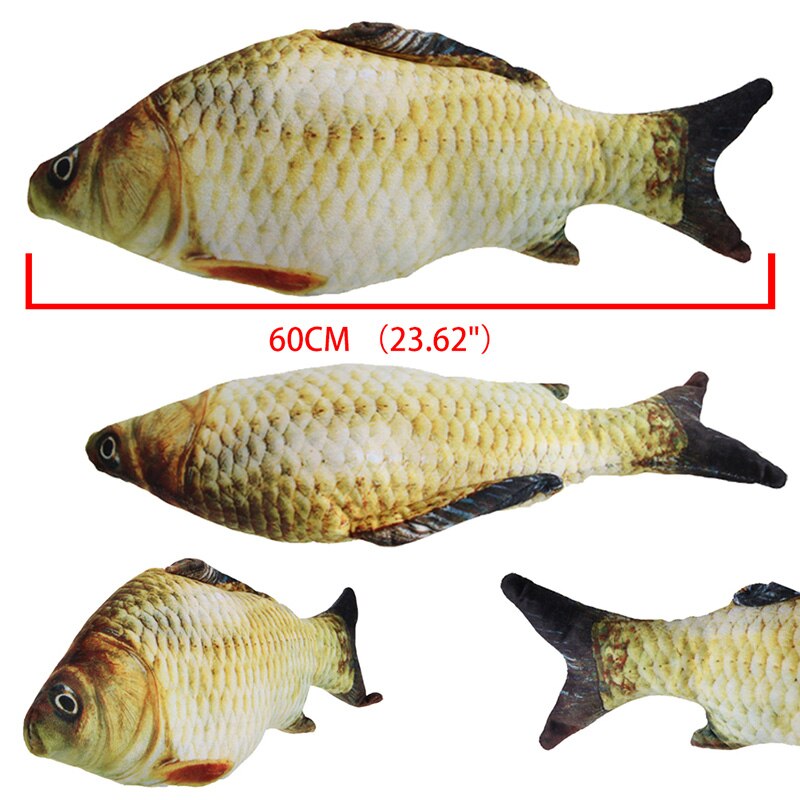 3d karp fisk kudde kudde djur plysch leksak barn heminredning 20cm/7in