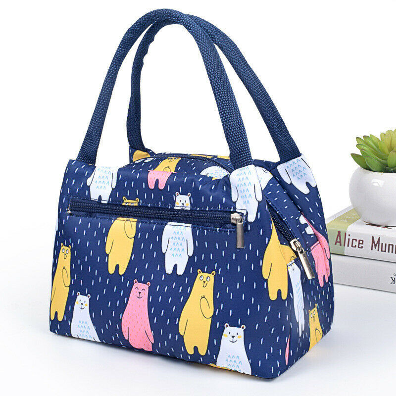 Kitchen Food Lunch Box Insulated Lunch Bag Women Men Kids Thermos Cooler Adults Cartoon Tote Bag Picnic Dinner Storage Bag
