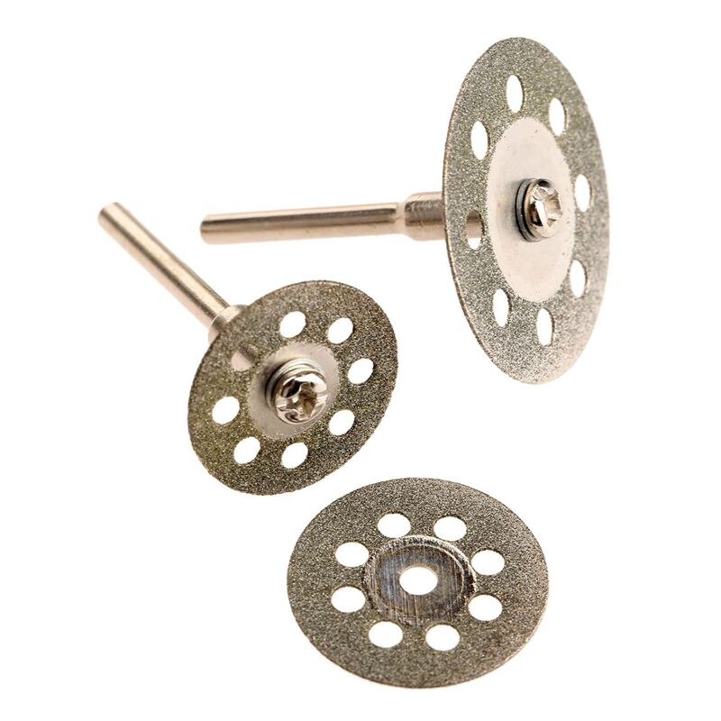 10Pcs Accessories 20mm Diamond Cutting Disc for Metal Grinding Wheel Disc Mini Circular Saw for Drill Rotary Tool
