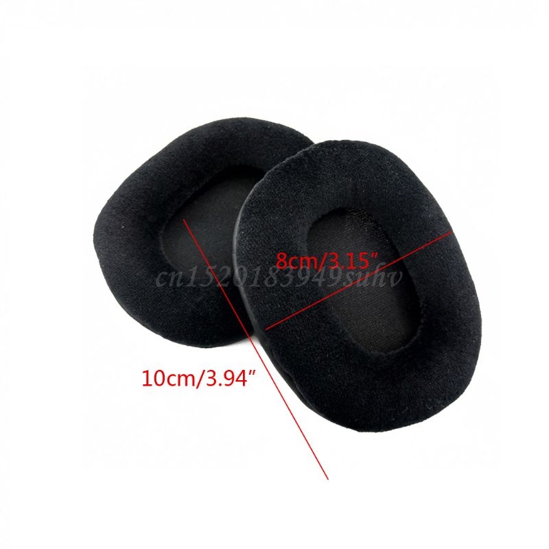 OOTDTY 2Pc Fluwelen Velours Earpad Oorbeschermer Kussen Voor voor ATH-M50 M50S M50X M40 M40S M40X
