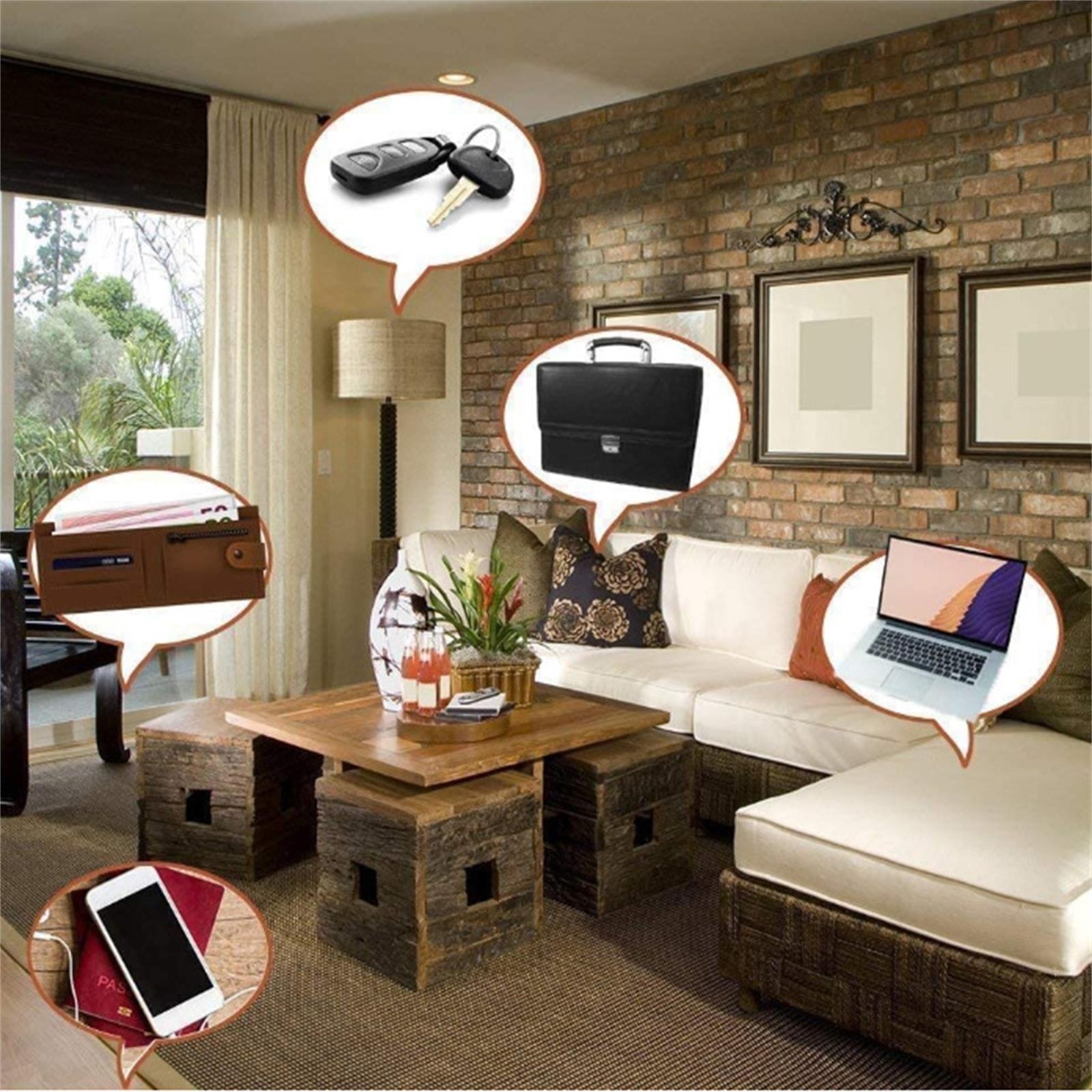 4PCS GPS Trackers Cat Dog Mini Tracking Loss Prevention Waterproof Device Tool Pet Gps Locator Bluetooth Key Finder Wireless