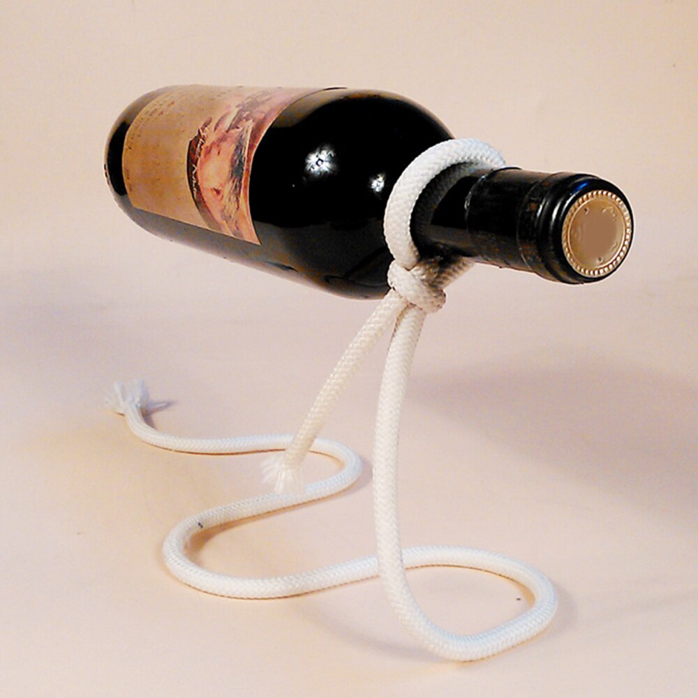 Metalen wijnfles display rekken keuken eetkamer kelder bar wijnstandaard houder planken ophanging touw wijnrek