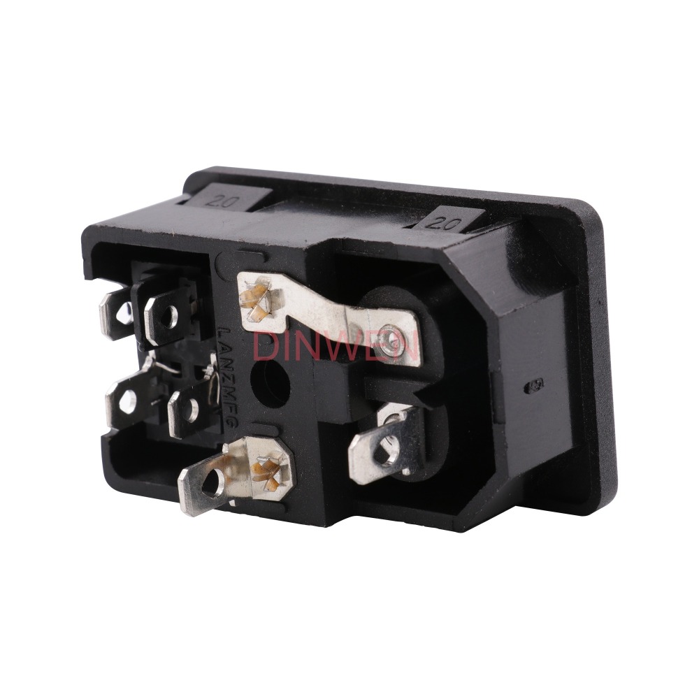 1PC IEC 320 C8 MAINS AC Power Socket Elektrische plug netsnoer inlaat Stopcontact Met ON OFF Rocker schakelaar CCC CE