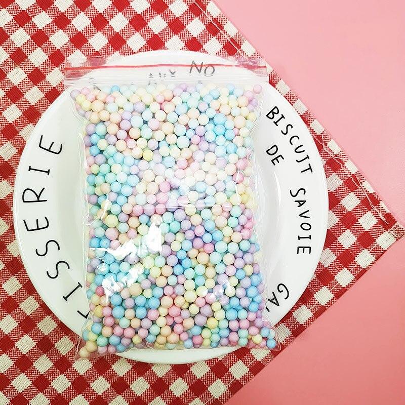 1 Bag Foam Balls Filler Box Filing Polystyrene Bead DIY Toy Cand Box Boxes Decoration Accessiories: 4-6mm multicolor