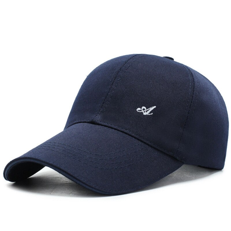 Vrouwen Mannen Hoed Gebogen Zonneklep Licht Boord Brief Baseball Cap Mannen Cap Outdoor Zonnehoed Verstelbare Sport Caps In zomer: navy blue