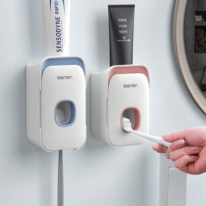 Handig Tandpasta Dispenser Tandpasta Tandenborstelhouder Multifunctionele Automatische Tandpasta Knijper Badkamer Accessoires