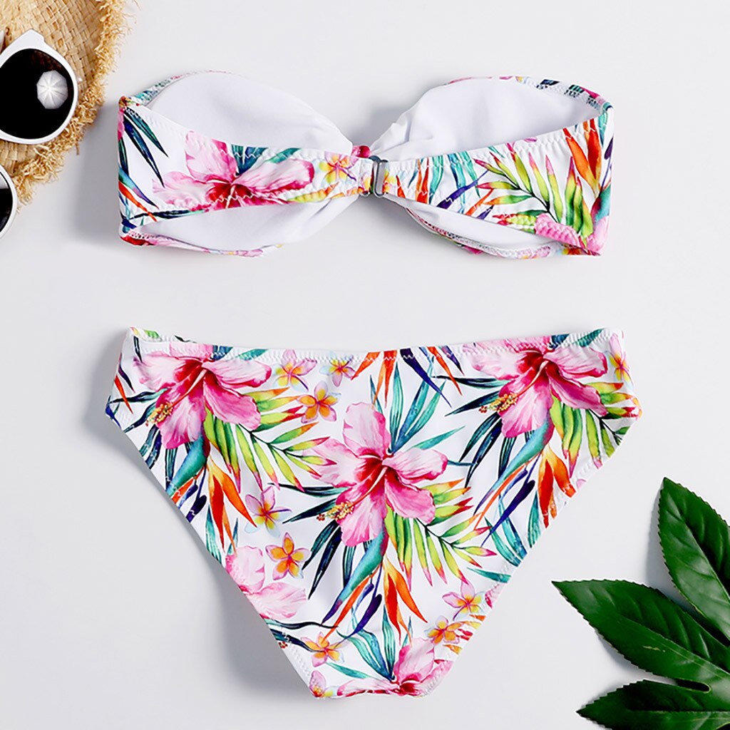 Biquíni 2020 Push Up 2 Peça Maiô Feminino Beachwear Gradiente Impressão Biquinis Maiô Feminino