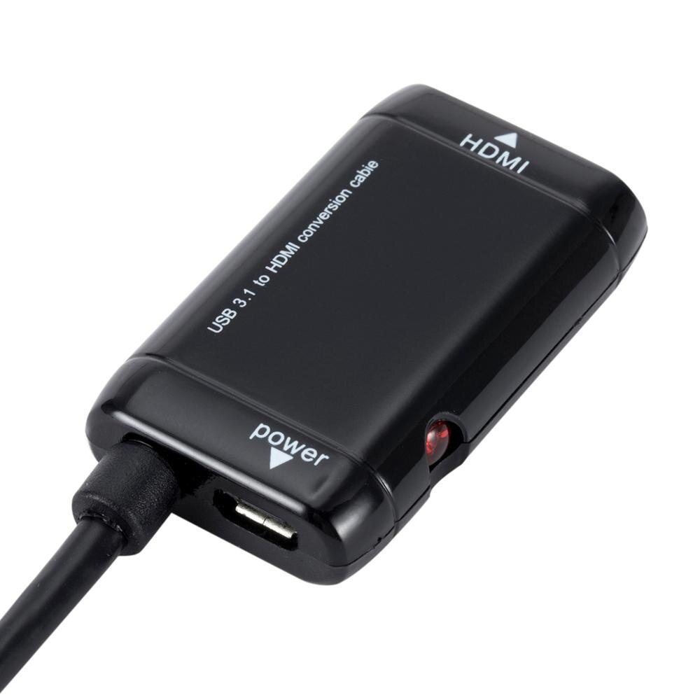 Bggqgg 1080p usb c til hdmi adapter type c telefon nettbrett utgang hdmi til hdtv Observere prosjekt usb 3.1 hann til hdmi femal omformer