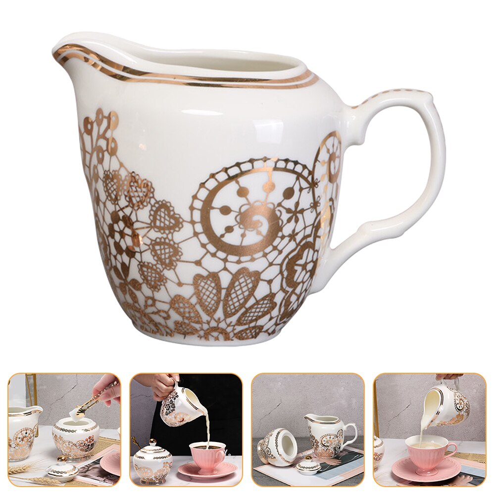 Pichet en céramique pour faire du café, tasse à fleur, pichet à café