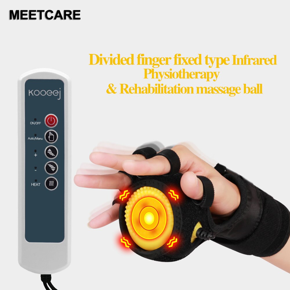 Infrared Compress Hand Massager Ball Massage Hand and Fingers Physiotherapy Rehabilitation Spasm Dystonia Hemiplegia Stroke