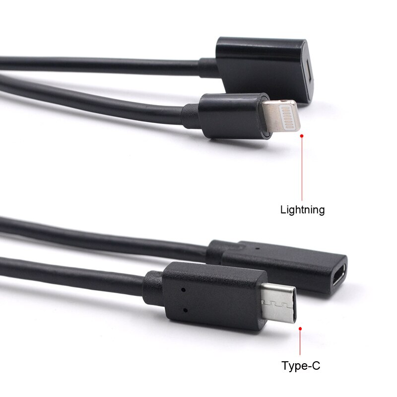 1M Verlängerung Kabel Linie 100mm für DJI OSMO Tasche Hand Gimbal Blitz Typ-c Hafen USB Ladung erweitert Daten Kabel