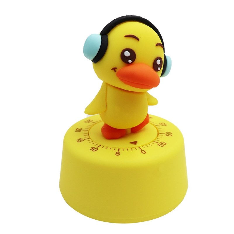 Mechanical Kitchen Timer Christmas Year 60-Minute Wind Up Countdown Time Reminder No Batteries Portable: Duck