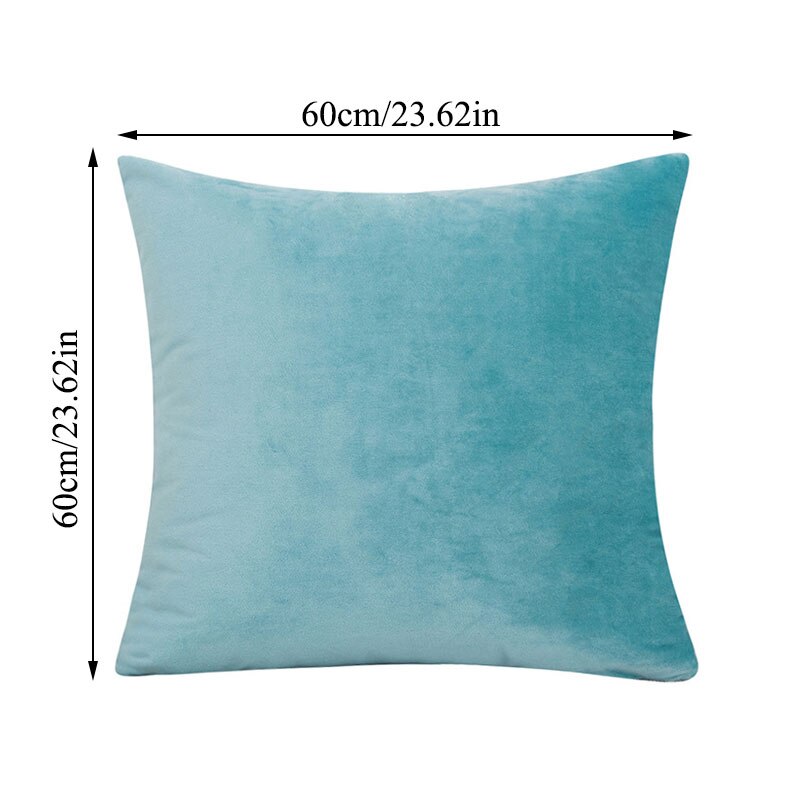 Velvet Cushion Cover Pillowcase Solid Color Pillow Case Decor Sofa Throw Pillows Room Pillow Cover Decorative 60x60