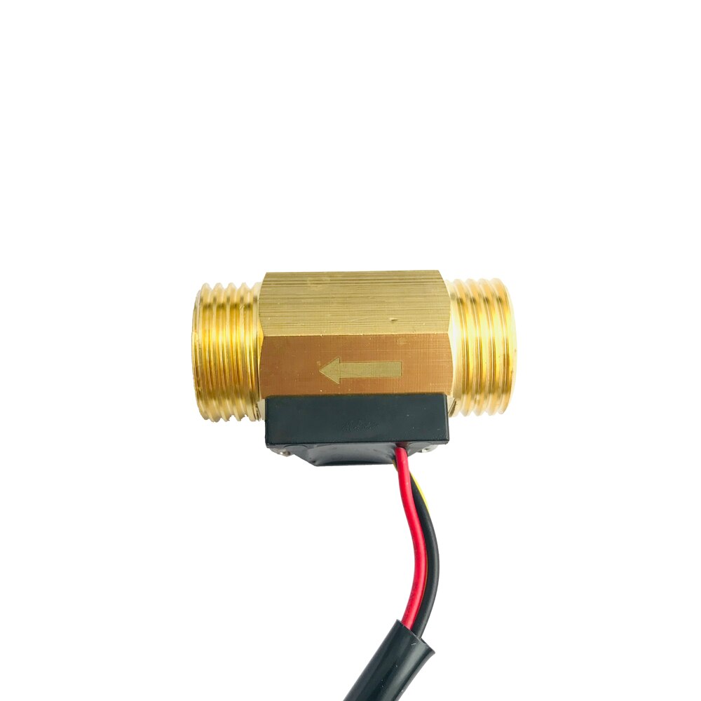 US211M Digital Water Flow Meter Hall Water Flow Sensor Reader with Brass USC-HS21TI 1-30L/min hall water flowmeter iSentrol Saie: flow sensor