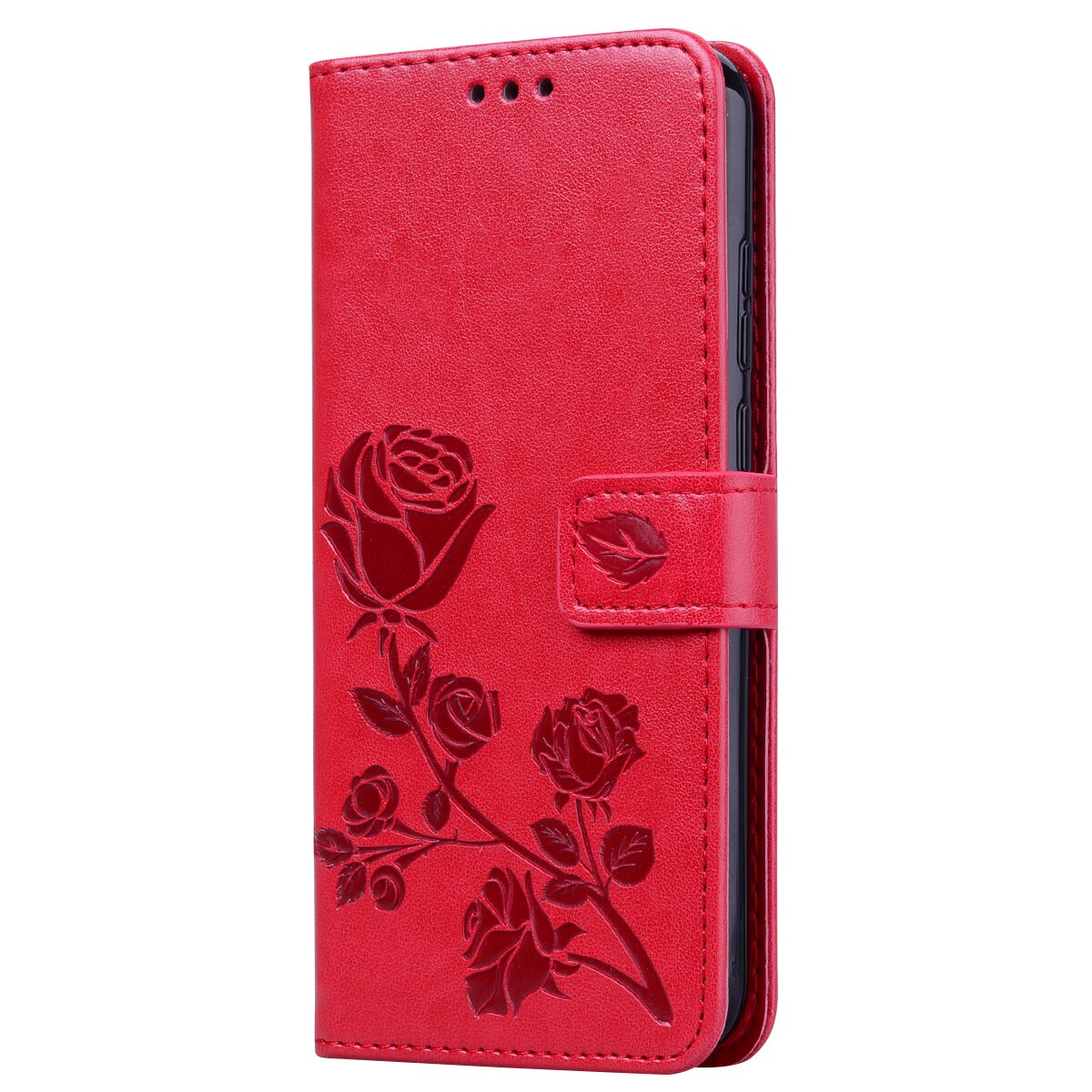 Capa carteira para samsung galaxy a02 SM-A022M a022f couro livro funda capa para samsung a02 a 02 caso do telefone da aleta escudo etui coque: MGH Red