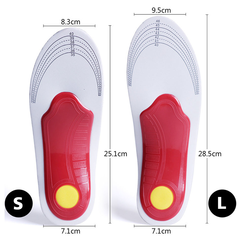 Premium Orthotic High Arch Support Insoles Gel Pad 3D Arch Support Flat Feet For Women / Men orthopedic Foot pain
