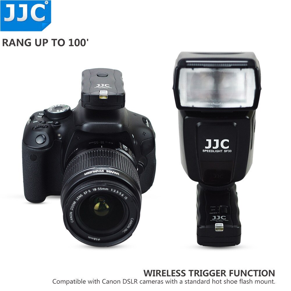 JJC Wireless Flash Trigger Afstandsbediening voor Canon Nikon voor Pentax voor Fujifilm Off-camera Speedlight Studio Lichten