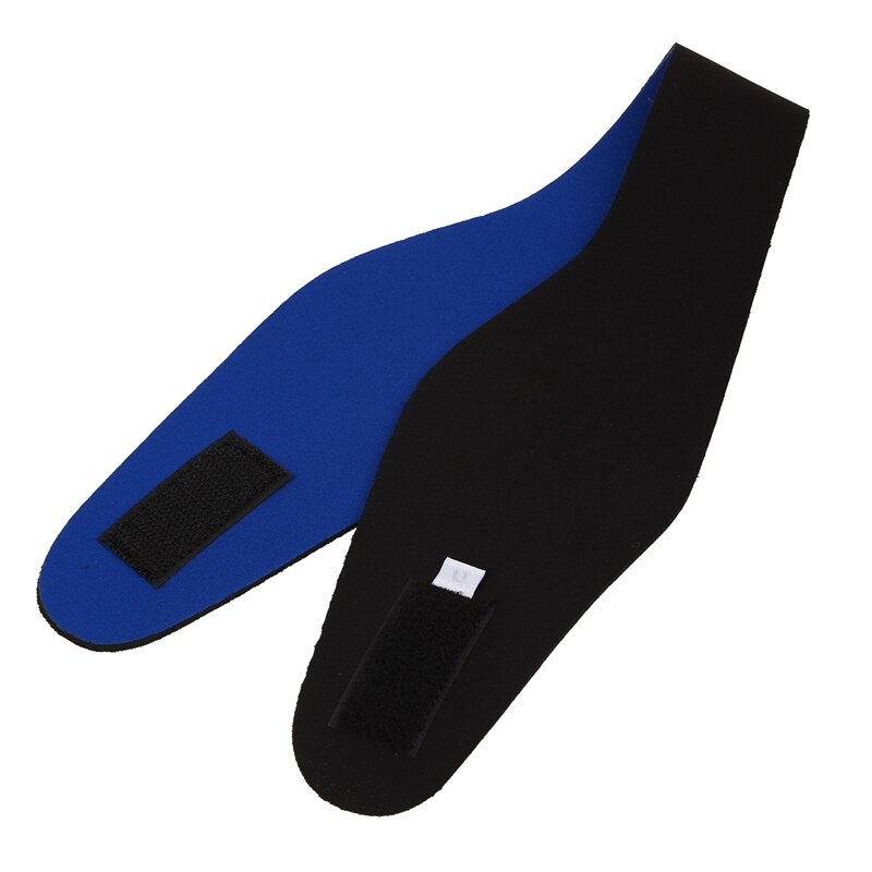 Natação orelha faixa de cabelo para homens adultos crianças neoprene faixa de ouvido natação protetor de água engrenagem cabeça banda (azul/m)