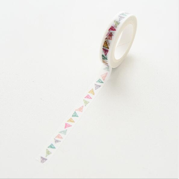 Ruban adhésif Washi Slim, 0.8CM de large, étiquette autocollante, usage quotidien, , amour, fournitures scolaires et de bureau, pour bricolage et Scrapbooking: 6