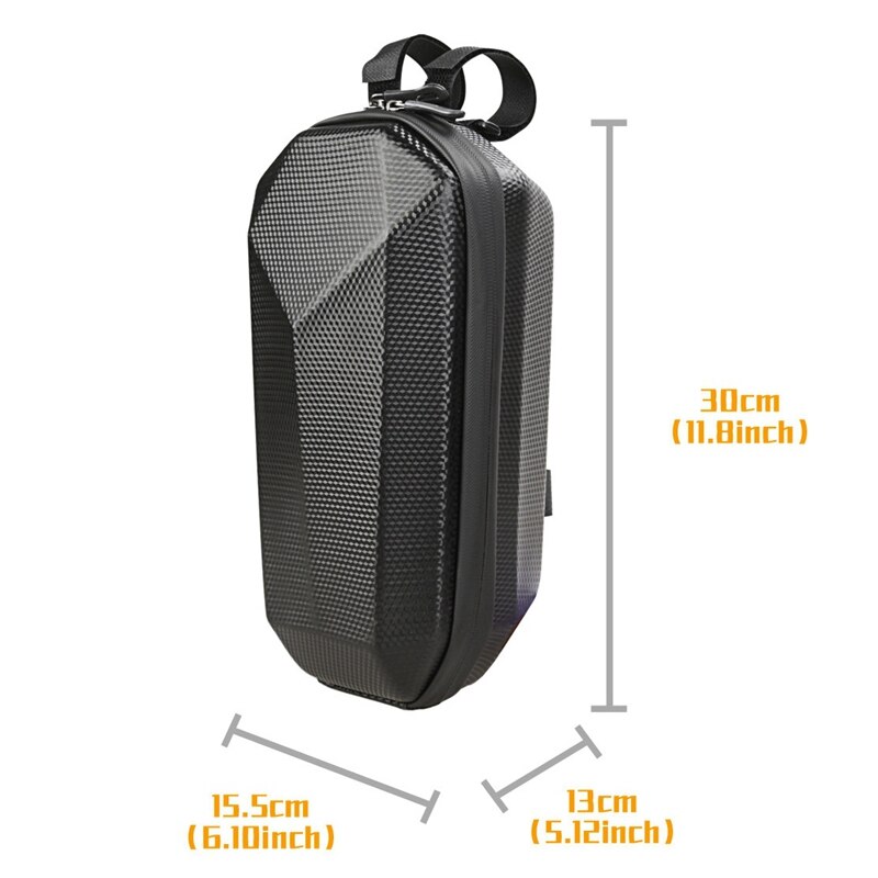 Novel-Electric Scooter Bike Handle Bar Bag Electric Folding Bicycle Handle Bag EVA Hard Case for Balance Car M365