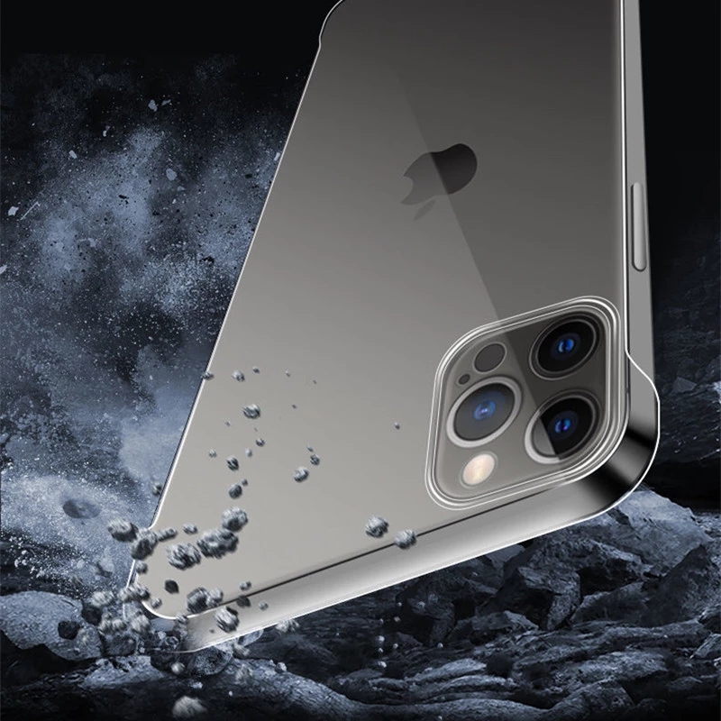 Luxuriöse rahmenlose transparente Hülle für iPhone 15 13 12 11 14 16Profi Max XSMAX X XR XS SE 7 8Plus Ultra dünn klar schwer Telefon Startseite