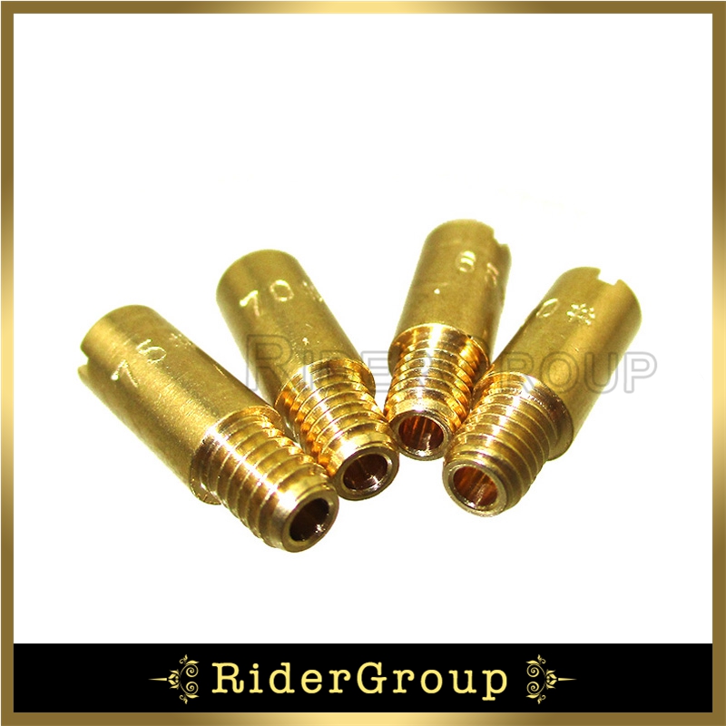 Goud Carburateur Jets #60 65 70 75 Voor 47cc 49cc Mini Moto Dirt Pocket Bike MTA1 MTA2 ATV Quad