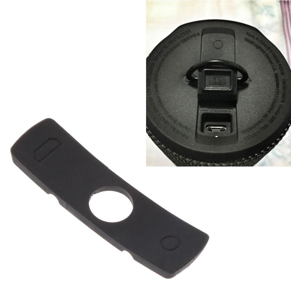 Vervangen Rubber Plug Cover voor Logitech UE Boom 2 Luidspreker Lading Poort Waterdicht Zwarte Rubberen Plug Cover