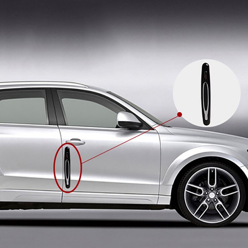 4Pcs Universal Car Door Protection Anti-collision Strip Bumper Protector Protective Guard Bar Anti-Rub Scrape Bumper Crash Bar