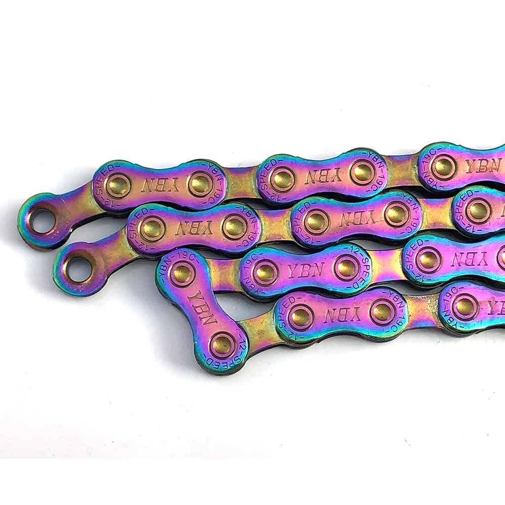 YBN Bicycle Chain 12 Speed Plating Color MTB Mountain Road Bike Chain For SRAM Shimano Campanolo System