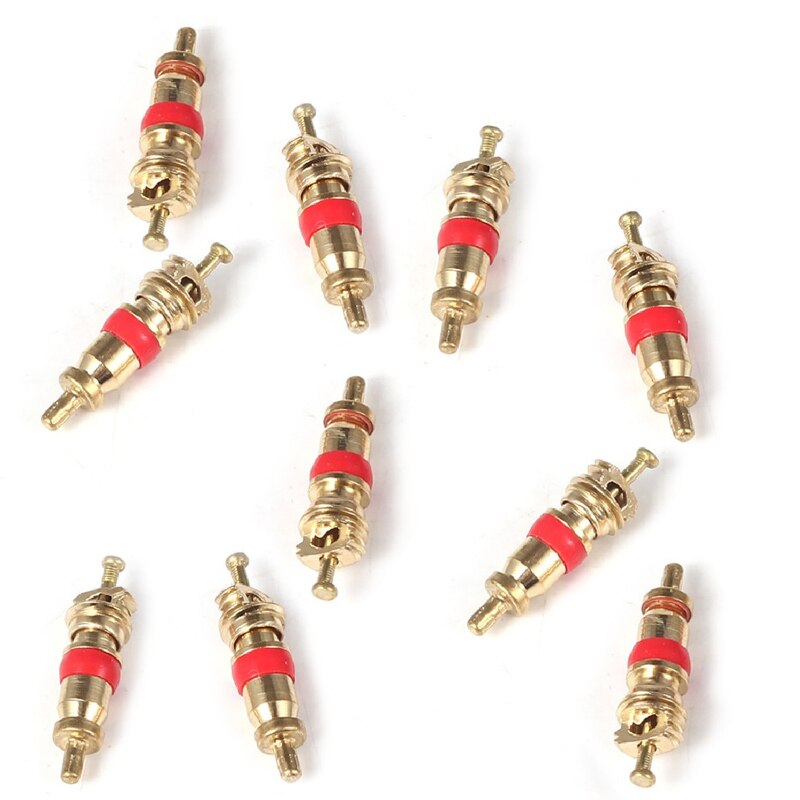 10 units of copper valve core 4-1 to eliminate tire valve stem coring tools valve pneumatic tyre repair tools clean