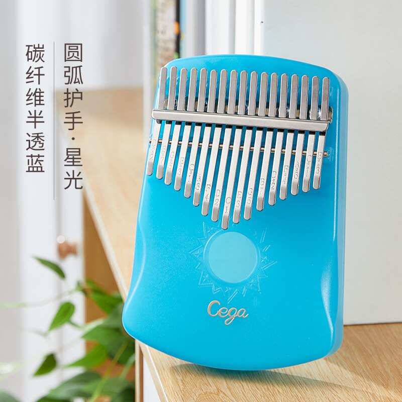 Kalinba transparent thumb piano crystal m-finger steel finger 17 tone Kalimba beginner's karingba instrument: Starlight