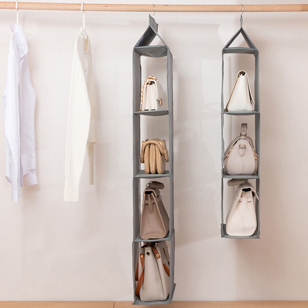 Hangende handtas organizer voor garderobekast, transparante opbergtas, deur- en muurtas, doorzichtige schoenentas met hanger