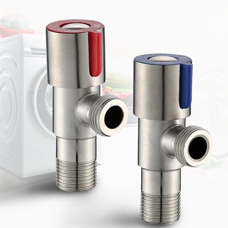 2pcs Angle Valves SUS304 stainless steel brushed finish filling valve Bathroom Accessories Angle Valve for Toilet Sink
