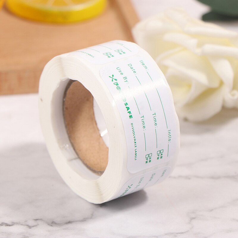 250pcs/roll Kitchen Sticker Refrigerator Freezer Food Storage Date Content Label