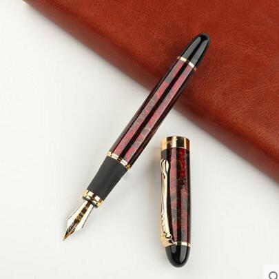 thumbnail interactive-video image 1 of Jinhao X450 Steel Fountain Pen – 0.5mm Fine Nib, Stainless Steel, Assorted Colors 1 of 5
