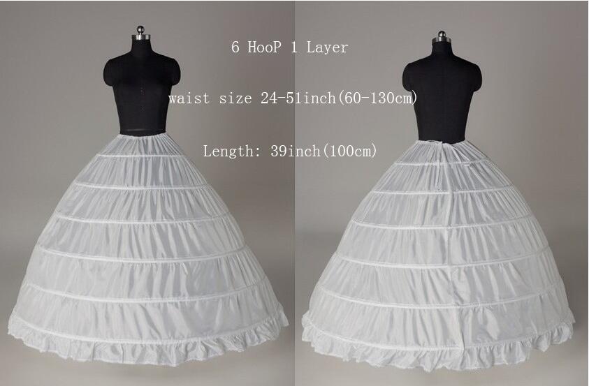 Ball Gown Adult Women White Petticoat Slip Puffy Bridal Petticoat Underskirt Crinoline Cage for Wedding Dress Vestido De Novia: 1