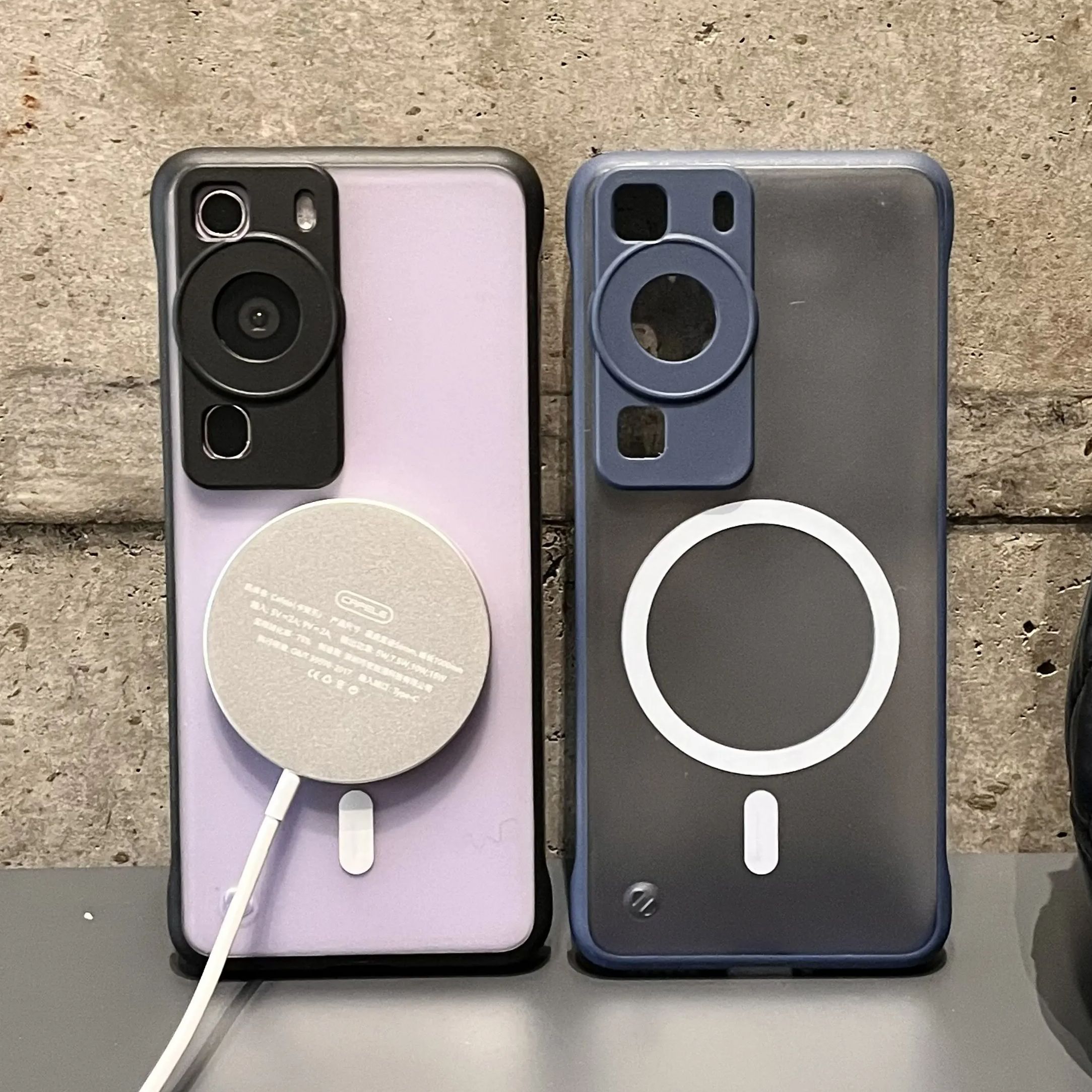 För magsafe ultratunt ramlöst magnetiskt skal för huawei mate 70 60 p70 p60 nova 13 honor 300 200 pro kylande matt hårt skal