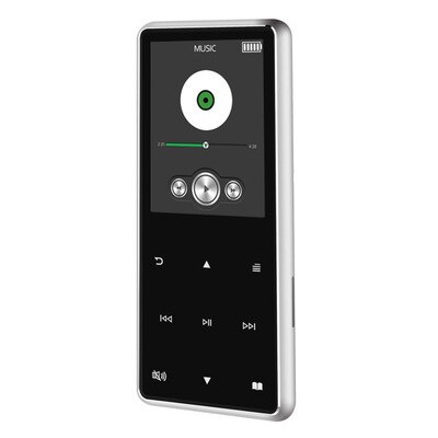 MP4 Player with Bluetooth 8GB 16GB Music Player with Touch Key FM Radio Video Play E-book HIFI Player MP4 walkman: Silver-Grey / 8GB
