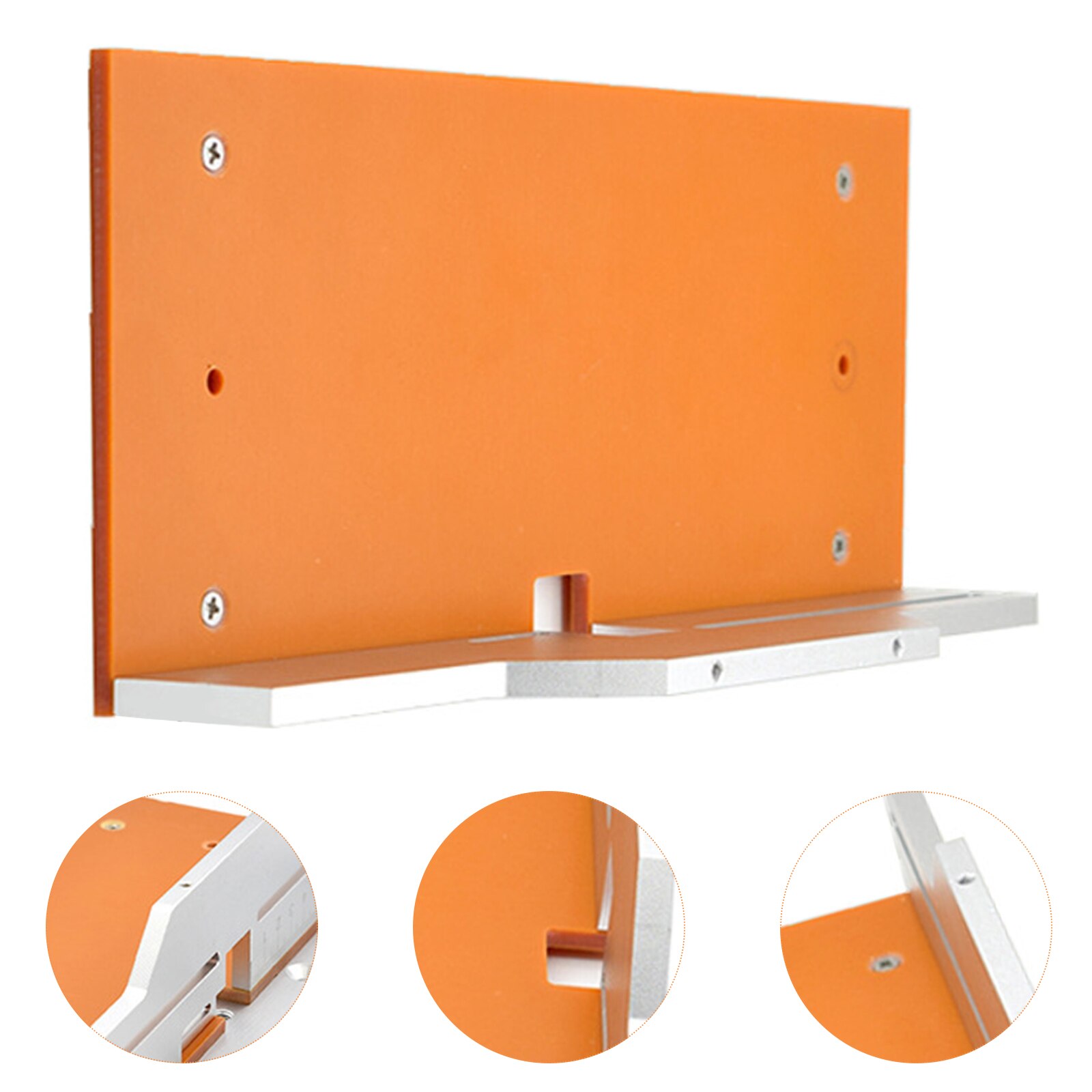 Aluminium Router Table Insert Plate Electric Wood Milling Flip Boardwith Miter Gauge Guide Set Table Saw Woodworking Workbench