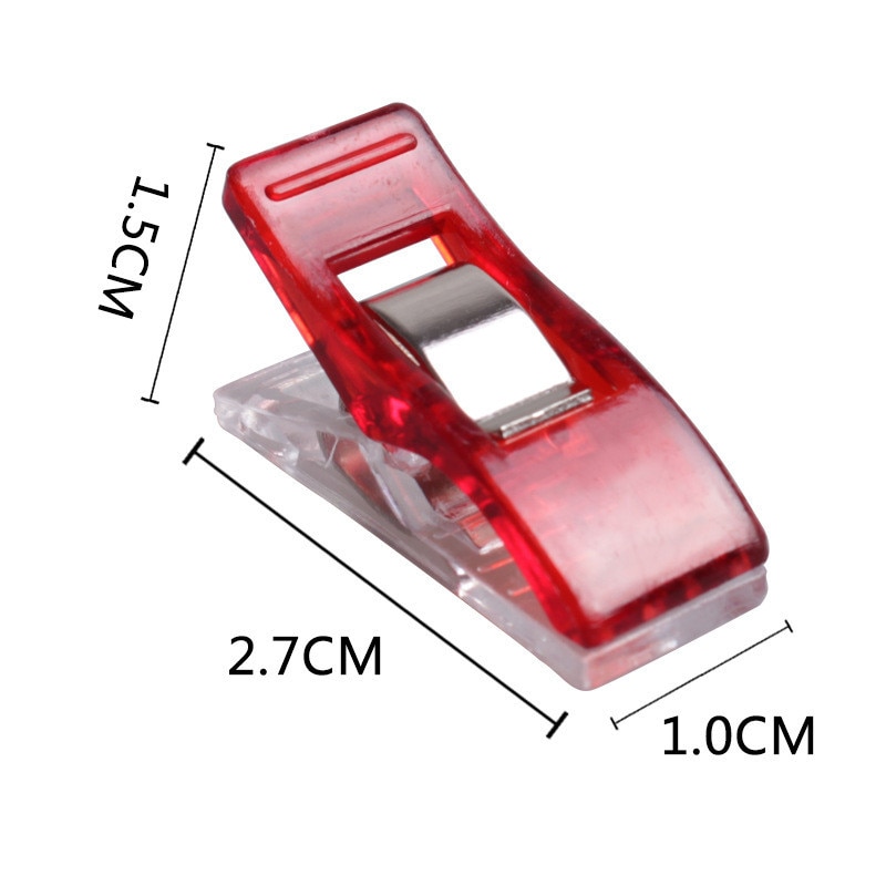 50 stk syning quilt bindende plast clips til syning multifarve plast clips sy clips sytilbehør