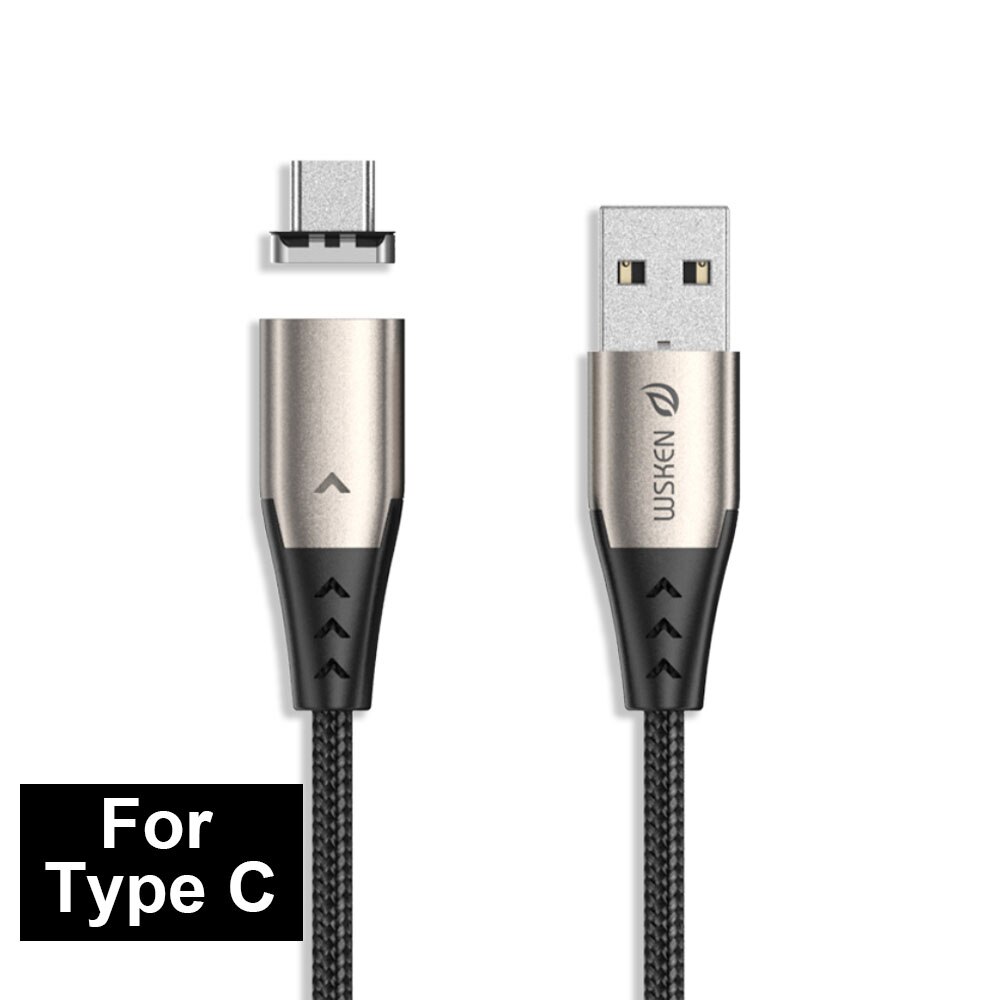 Cabo usb magnético de carregamento rápido da faixa 5a, para huawei mate 30 p30 pro, USB-C cabo de dados c oneplus oppo: Type C Cable