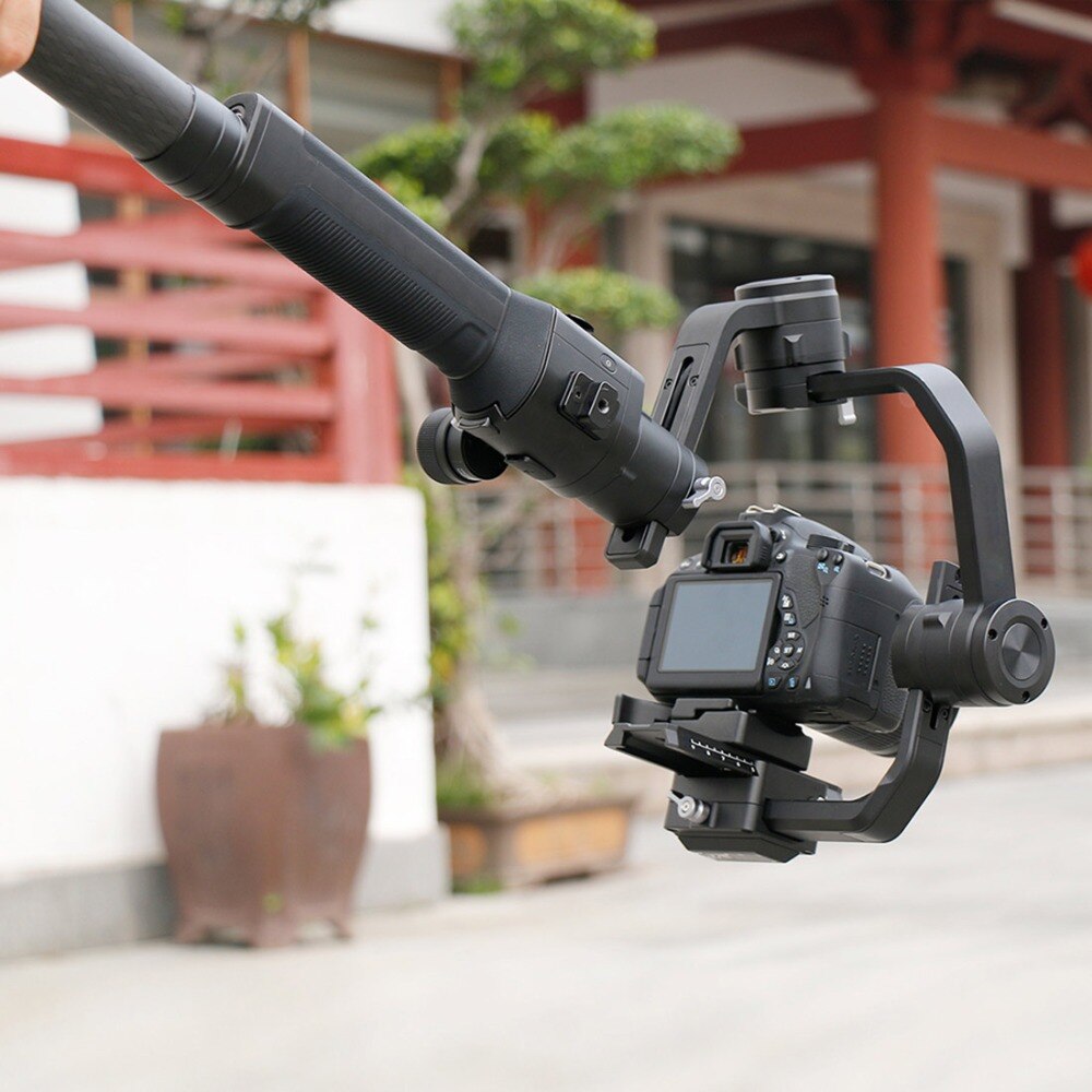 Portable Camera Stabilizer Carbon Fiber Pole Extension Rod Selfie Stick Tripod Mount Adapter Tube for DJI/Zhiyun/Feiyu Gimbal
