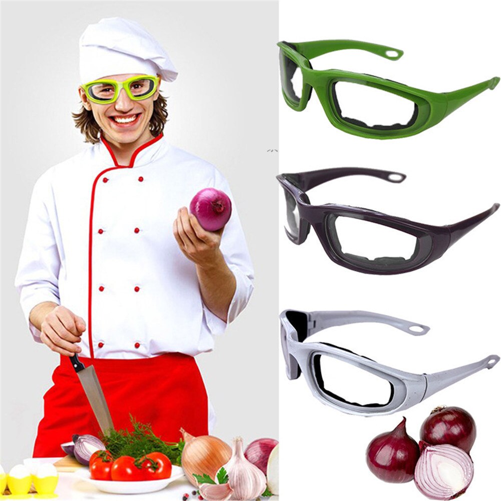 Gafas de seguridad para cocinar, protectores faciales sin lágrimas prémium, para cebolla, barbacoa, herramientas de cocina, protegen los ojos