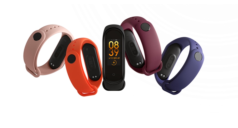 Original Xiaomi mi banda 4 miband inteligente 4 0,95 "Pantalla AMOLED impermeable de Fitness 135mAh Bluetooth 5,0 50ATM