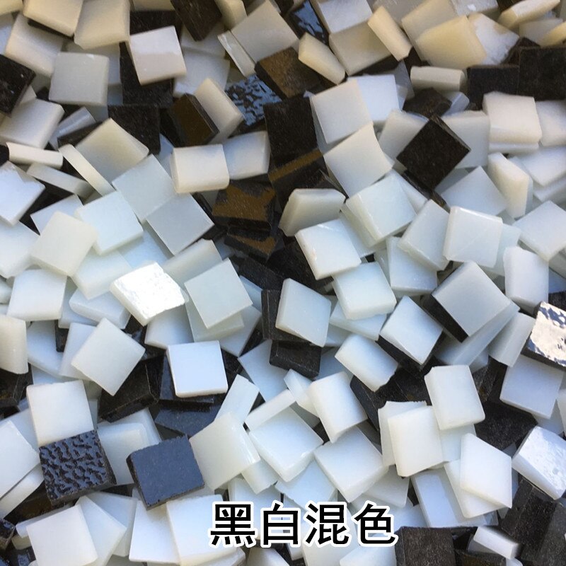 80G/2.82Oz (110 Stuks) 1Cm Vierkante Gekleurde Glas Spiegel Mozaïek Tegels Art Glas Ambachten Materialen Diy Bulk Mica Decoratie
